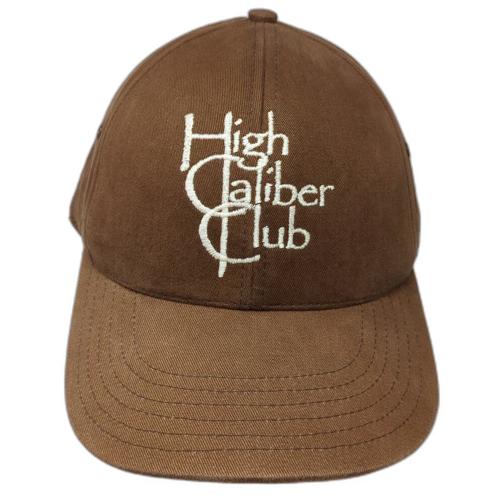 Americap High Caliber Club Brown One Size Baseball Cap Strapback Made in USA Hat